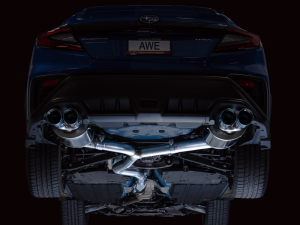 Subaru WRX Performance Exhaust - AWE Tuning - Cat-Back Touring - Chrome Silver - `22-`27